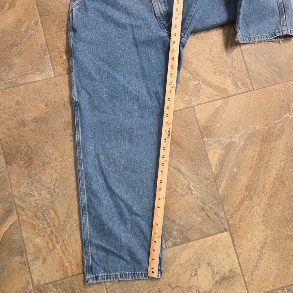 Wrangler Hero Mens Carpenter Jeans Medium Wash Denim Blue 38x30 - Picture 5 of 11